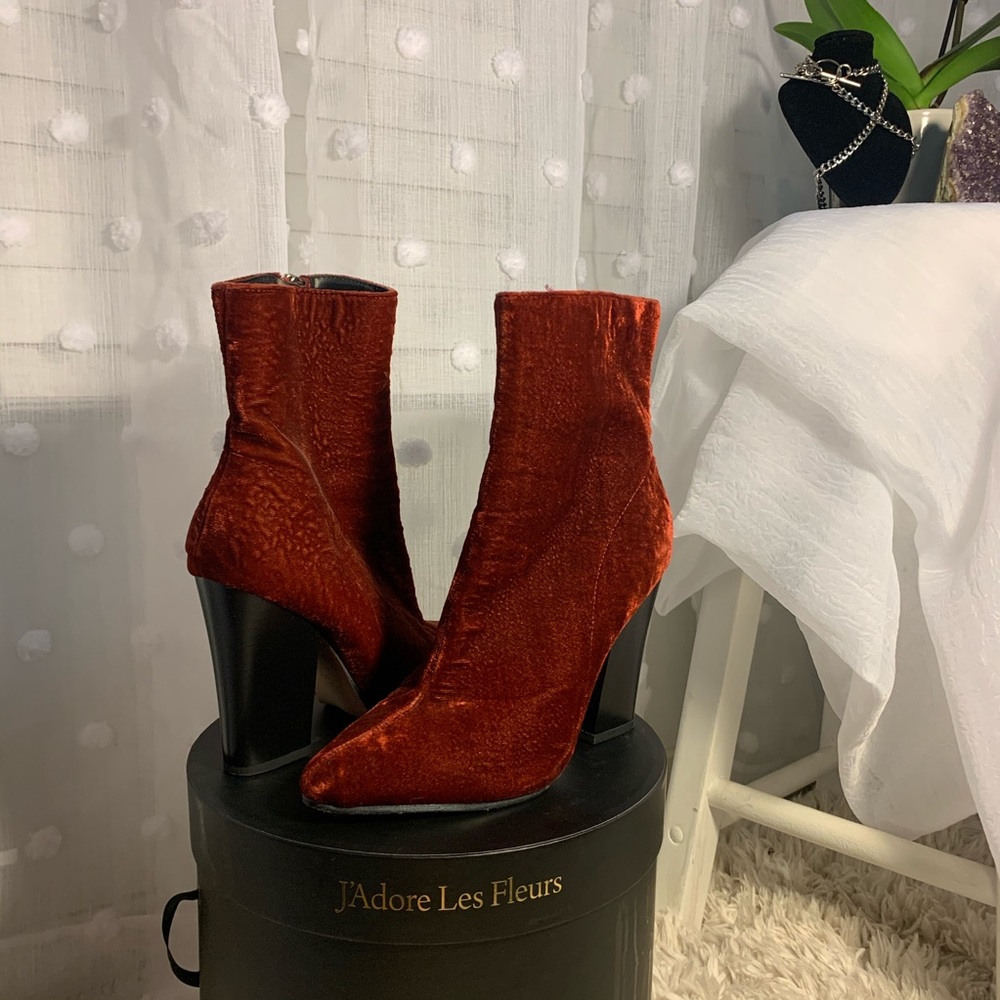 Velvet Ankle Boot